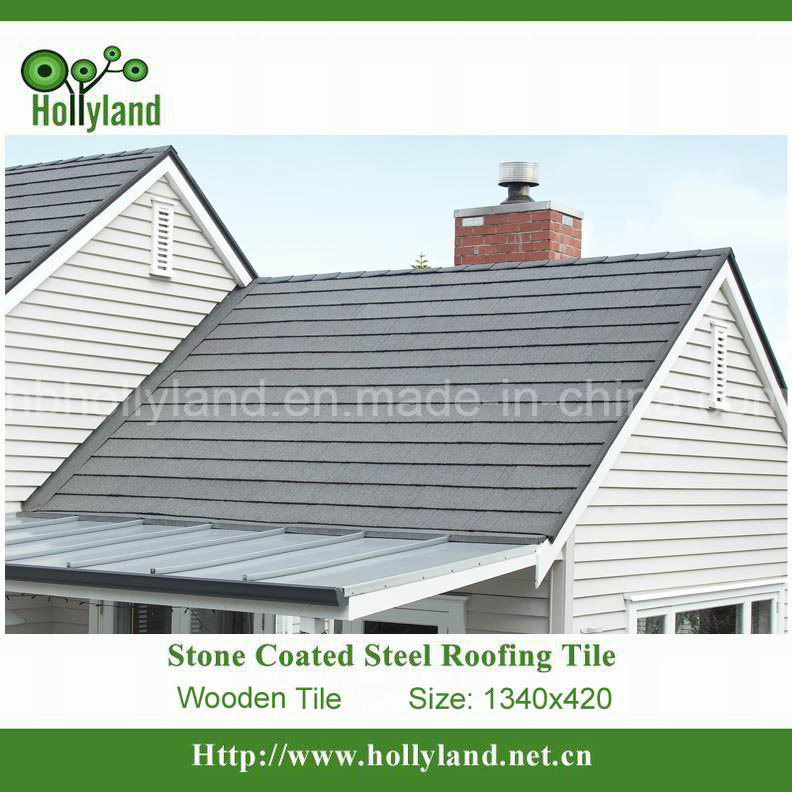 Steel Roof Tile with Stone Coated (Wooden tile)