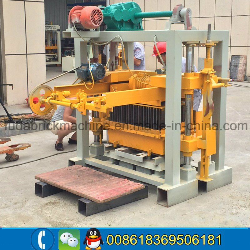 Manual Qt40-2 Small Interlocking Habiterra Block Machine/Paver Brick Machine China