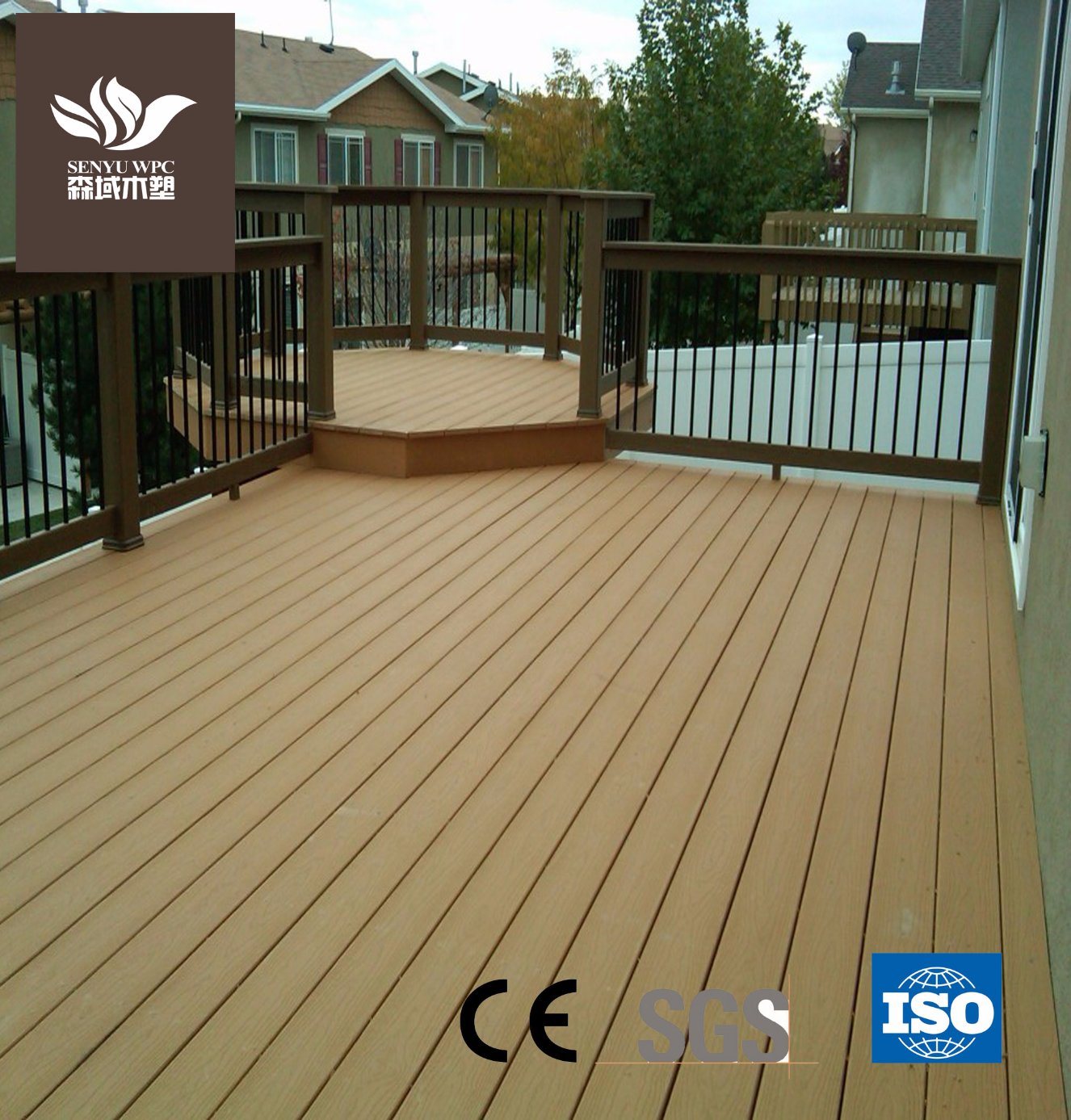 WPC Wood Plastic Composite Decking Plastic Flooring