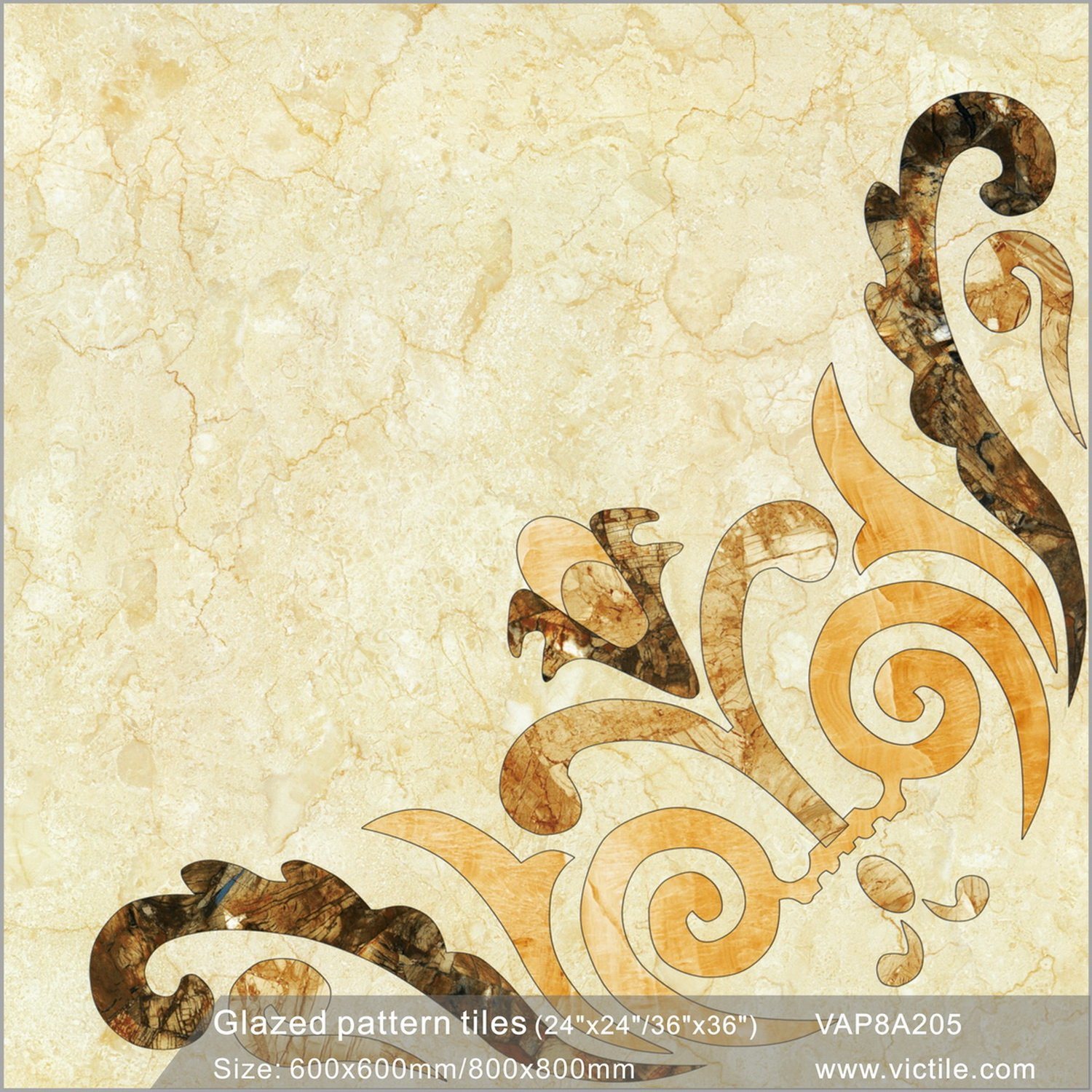 Foshan China Ceramic and Porcelain Building Material Floor Tile (VA8P205, 600X600/800X800mm)