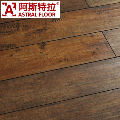 HDF 12mm Wooden Pressed Bevel Embossed Laminate Flooring