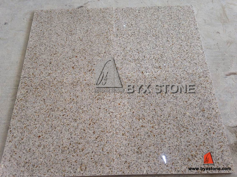 Chinese Yellow Granite Polished Tile for Wall and Floor