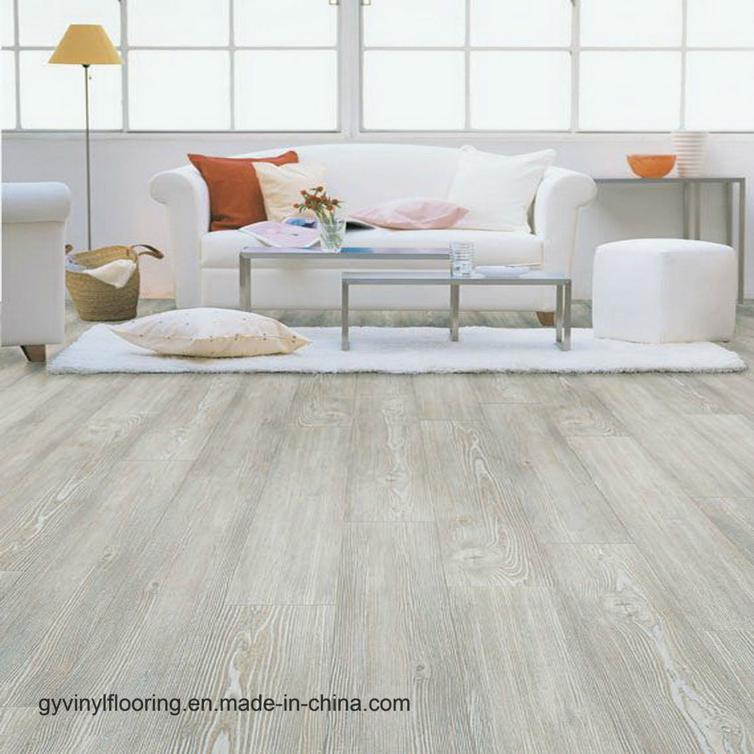 Wood Look Vinyl Floor Tile Self Adhesive