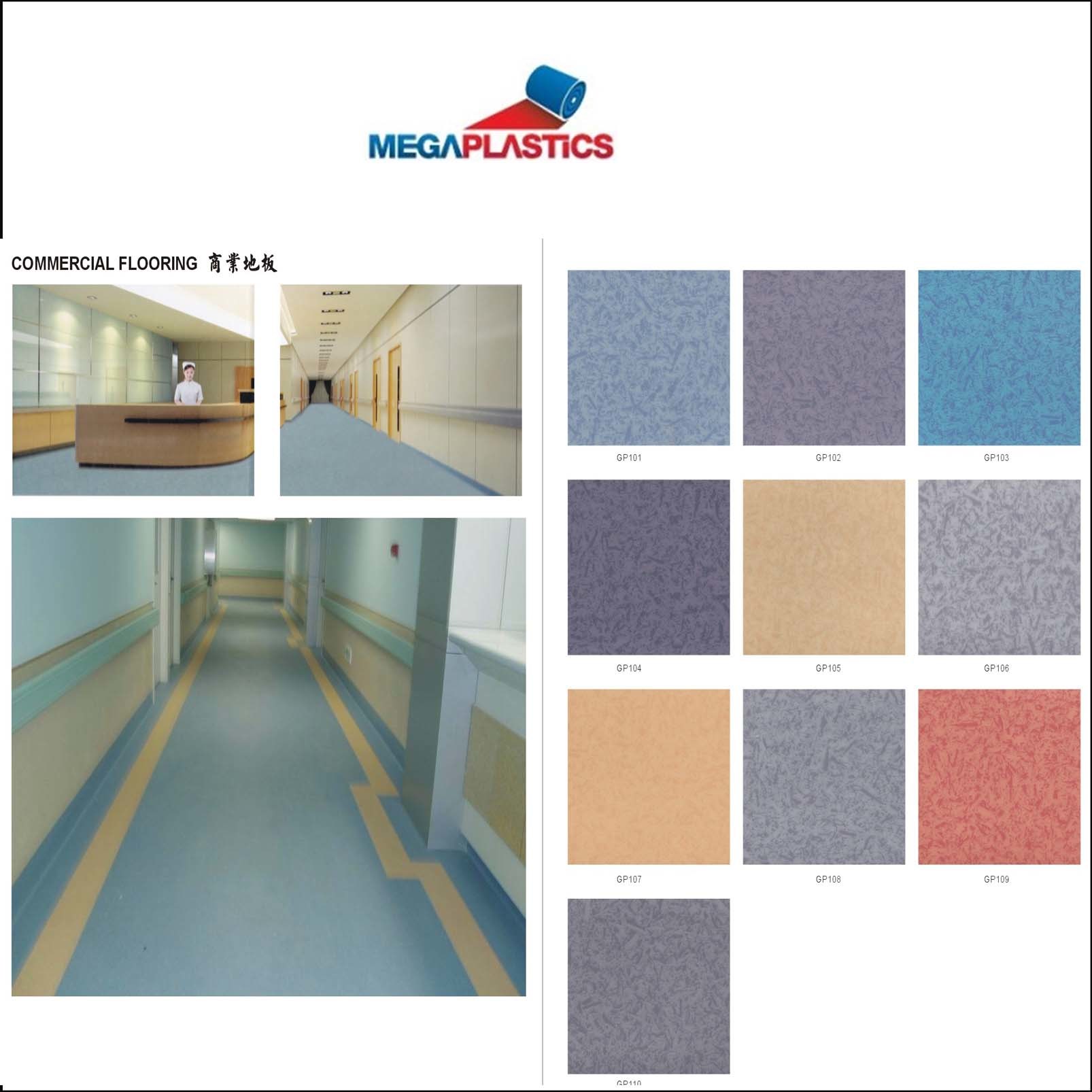 Best Selling Durable PVC Commercial Flooring with Anti Slip Design 2015