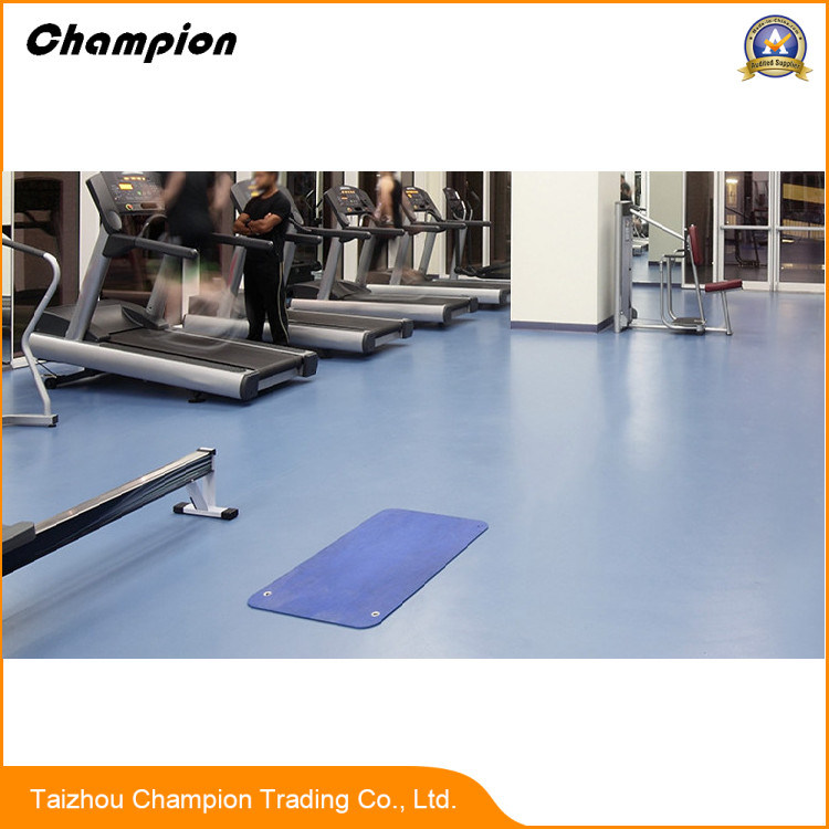 Waterproof PVC Gym Floor for Indoor Sport Used, PVC Sports Flooring, Customized Professional Eco Friendly Dance Hall Gym PVC Flooring for Sale