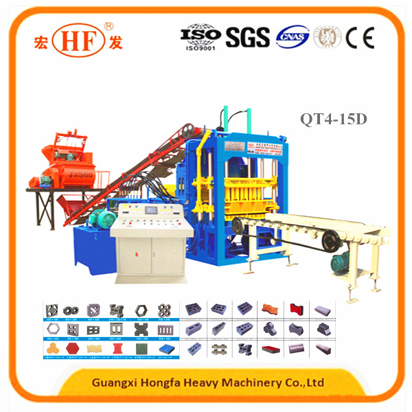 New Automatic Hfb580A Concrete Block Cement Brick Making Machine Price