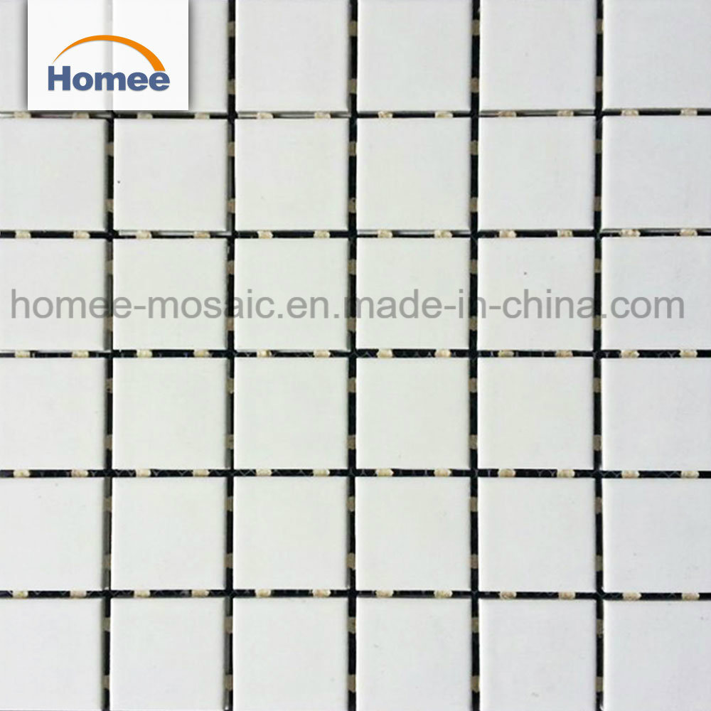 High Quality Square Shape White Color Swimming Pool Mosaic Tile