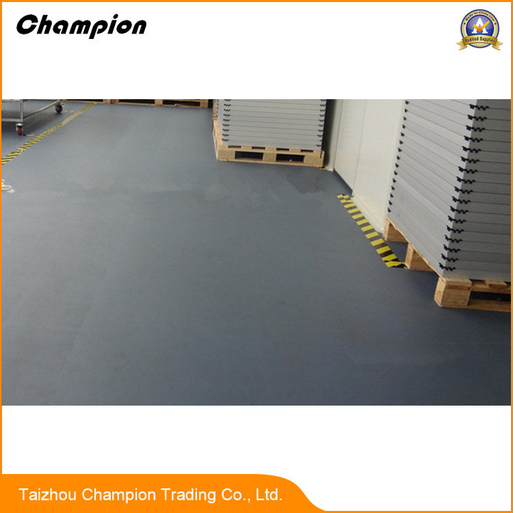 1.6mm Antistatic and Waterproof Workshop PVC Flooring, PVC Flooring for Workshop, PVC Flooring for Car Park