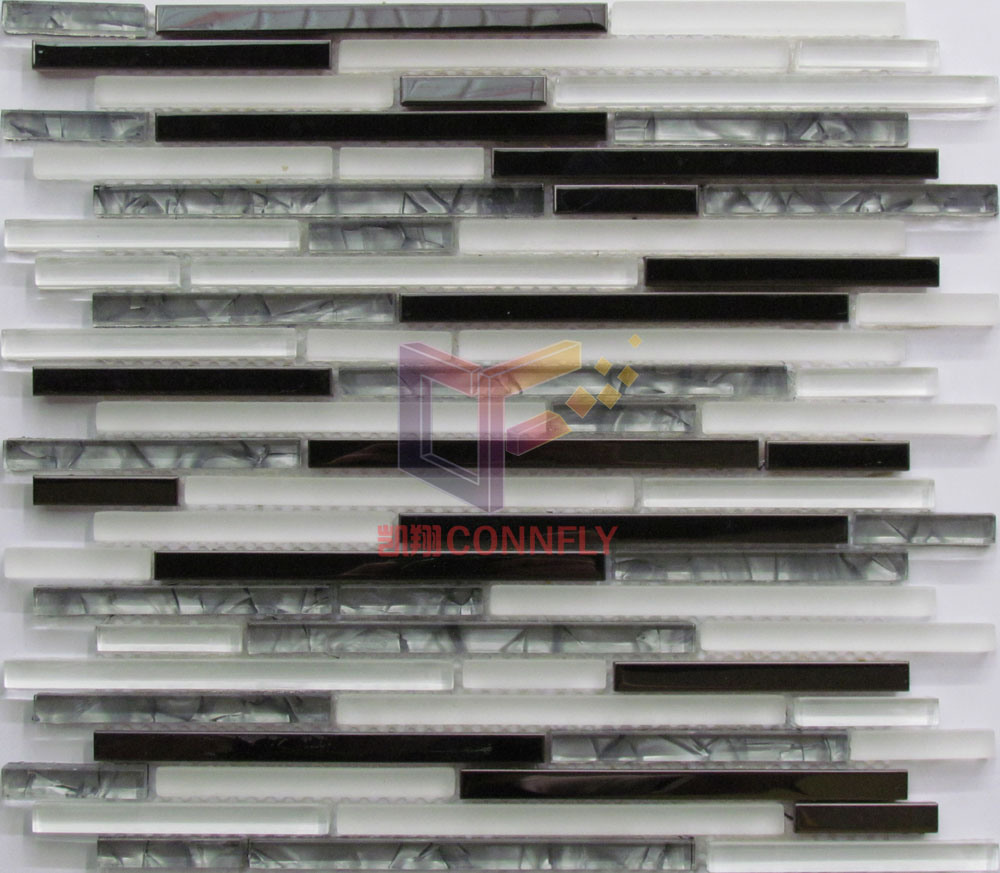 Stainless Steel Crystal Mosaic Tile (CFM988)