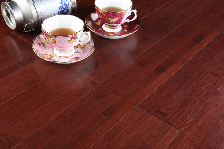 Solid Bamboo Flooring Wine Color UV Lacquer