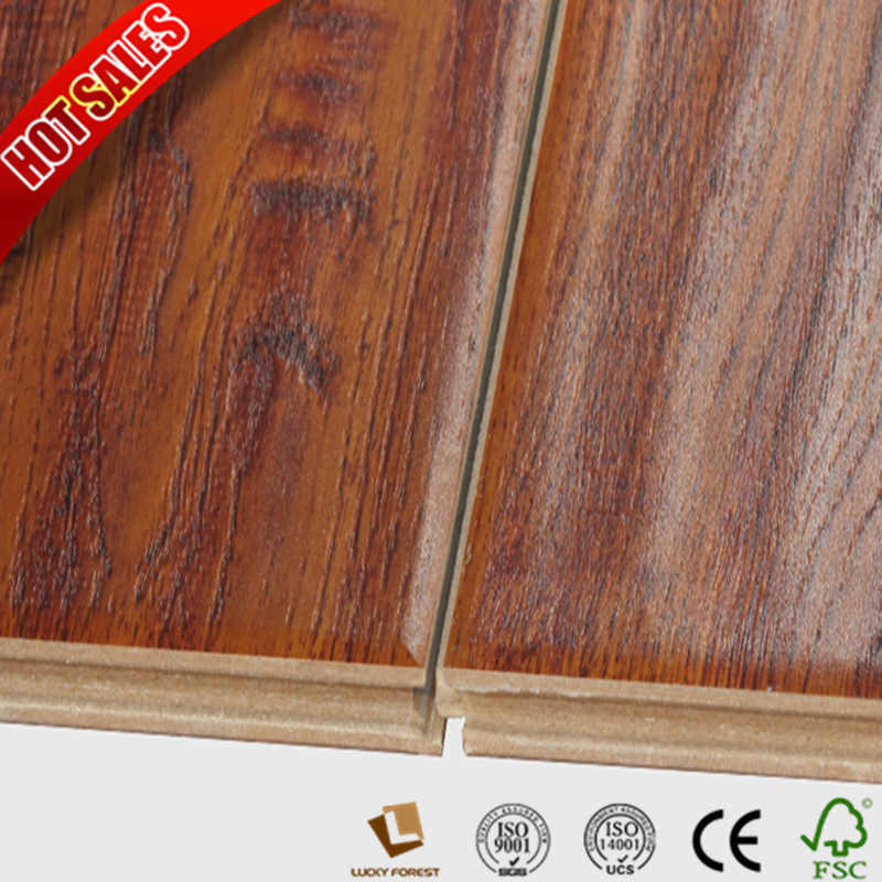 Swiftlock Handscraped Hickory Laminate Flooring HDF Oak Wood