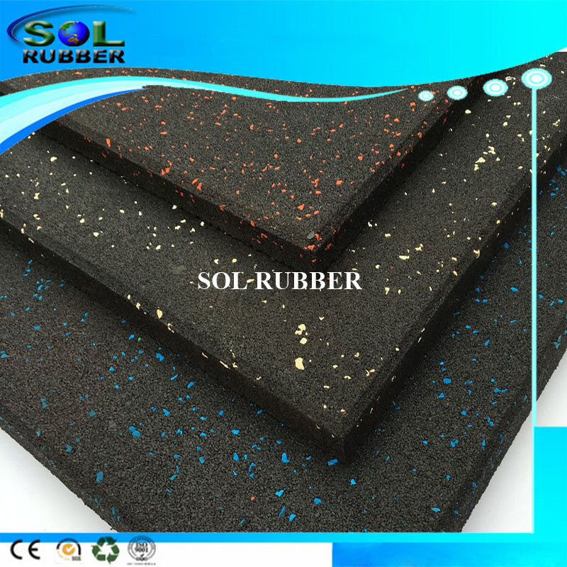 High Flexibility Comfortable Slip-Resistance Gym Floor Rubber Tile