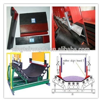 Red Rubber Sheet Conveyor Dual Seal Skirt Board