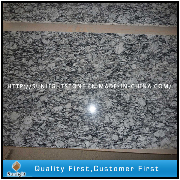 Natural Grey Sea Flower Granite Stone Kitchen Tiles for Countertops