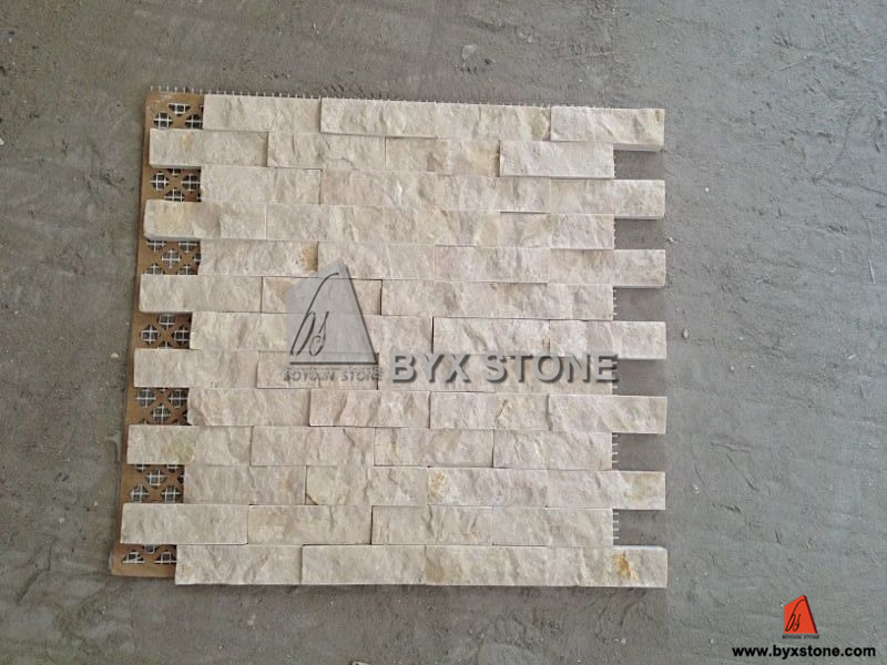 Beige Marble Mosaic for Home Decoration, Stone Tile