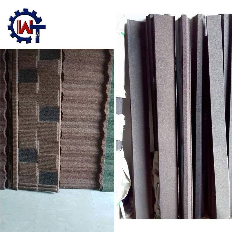 Long Life Span Stone Coated Metal Roman Roof Tile