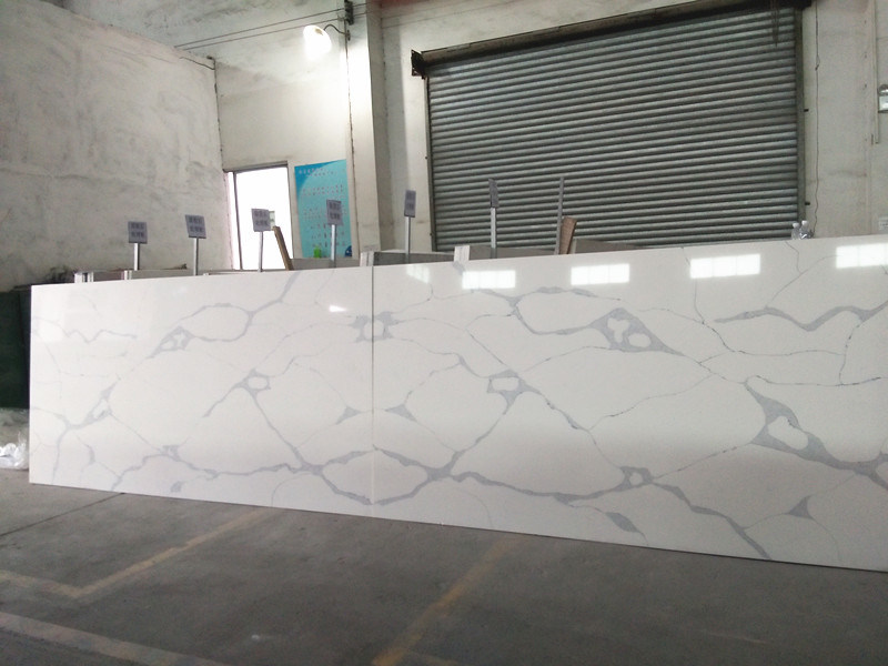 Calacatta White K106-Slabs High Quality Artificial Calacatta Quartz