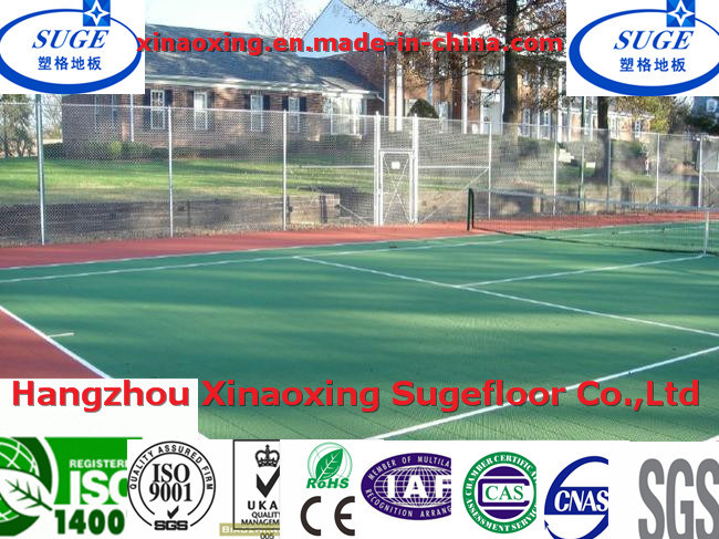 CE Customized Water Proof Tennis Court Flooring