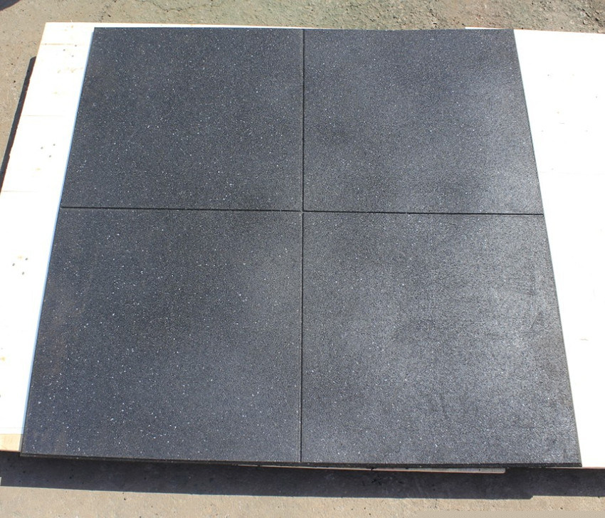 Gym Rubber Tile, Black Nonslip Rubber Tiles, Recycle Indoor Rubber Tile, Colorful Sports Anti-Slip Rubber Flooring