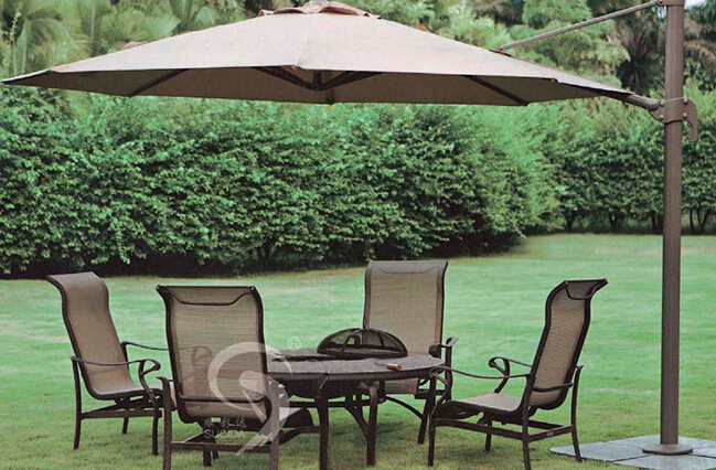 Double Top Small Roman Outdoor Umbrella (squares) Dia 3 M