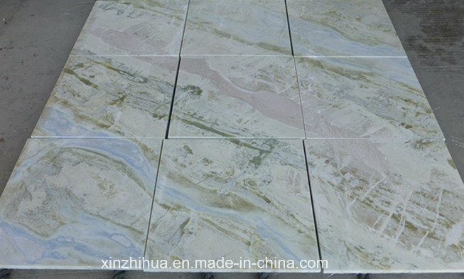 Blue Jade Marble Slab New Blue Onyx Polished Marble Tiles