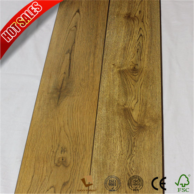 7mm 8mm Dark Yellow Beech Laminate Flooring