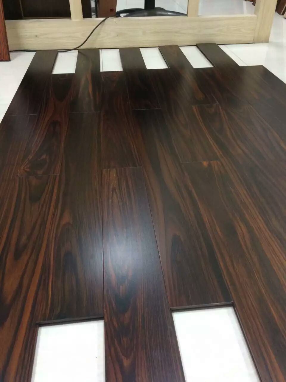 Natural Moistureproof Indonesia Black Acid Wood Floor