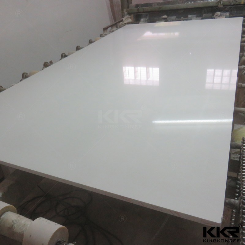 Hotel Projects 3cm Pure White Quartz Stone Slab