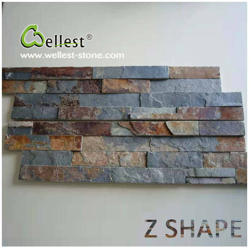 Hot Selling St-015fz Rustic Brown Slate Stone Veneer Culture Stone