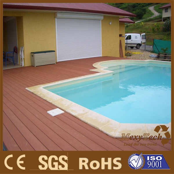 Swimming Pool Water Proof WPC Decking Floor Foshan Supplier