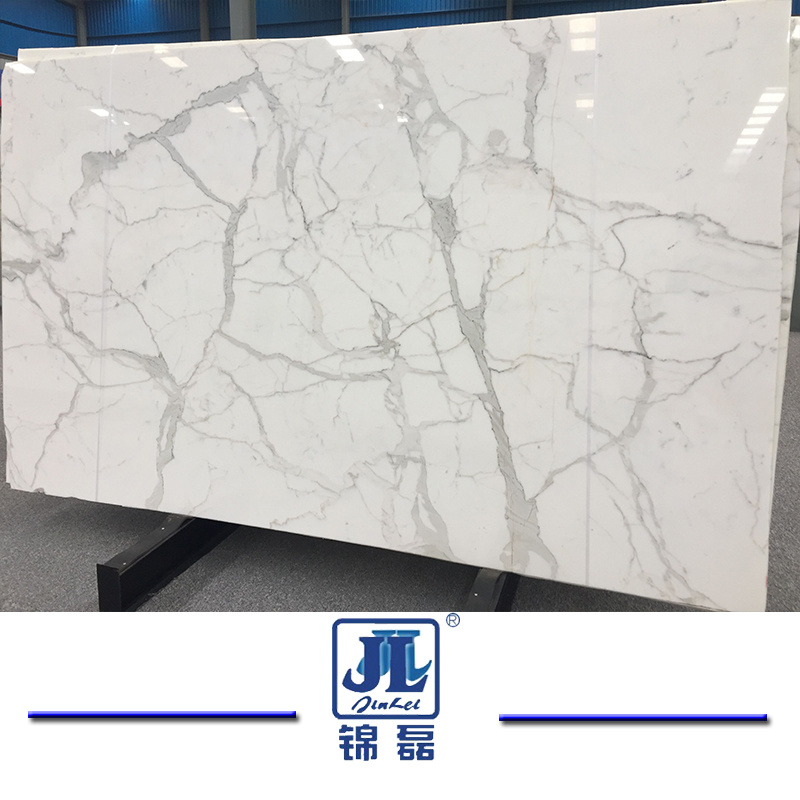 Wholesale High Quality Polished Italian White Calacatta Marble Slabs