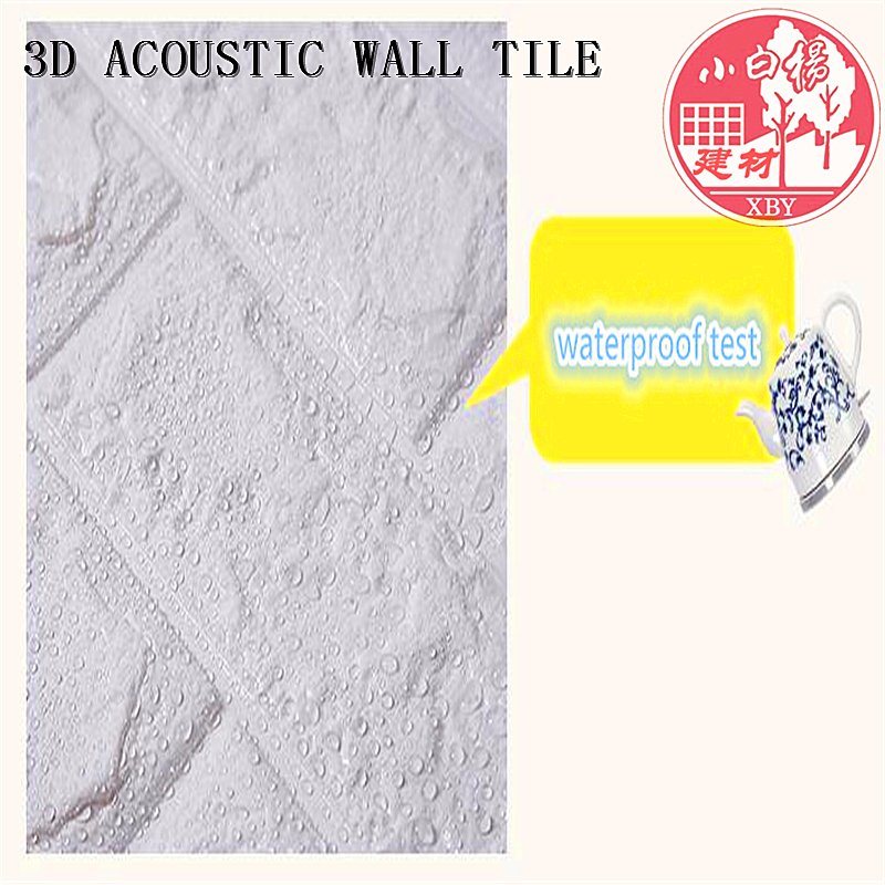 Decorative PVC 3D Acoustic Self Adhesive Brick for Cinema