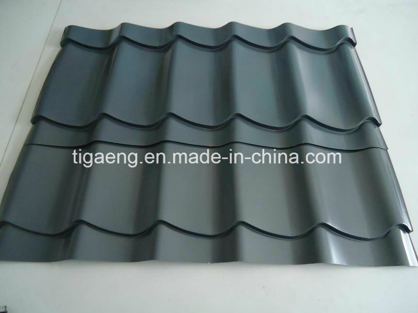 Color Coated Steel Building Material Glazed PPGI Roof Tile Popular in Europe