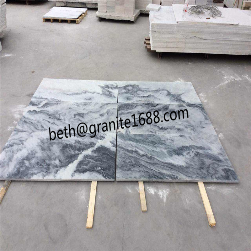 Decorative Natural Stone Wall Tiles Cloudy Grey Marble Tiles