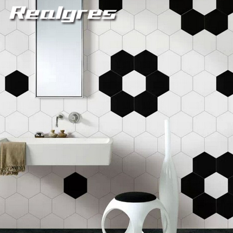 Modern Kitchen Hexagon Shaped Tiles Non-Slip Bathroom Floor Tiles