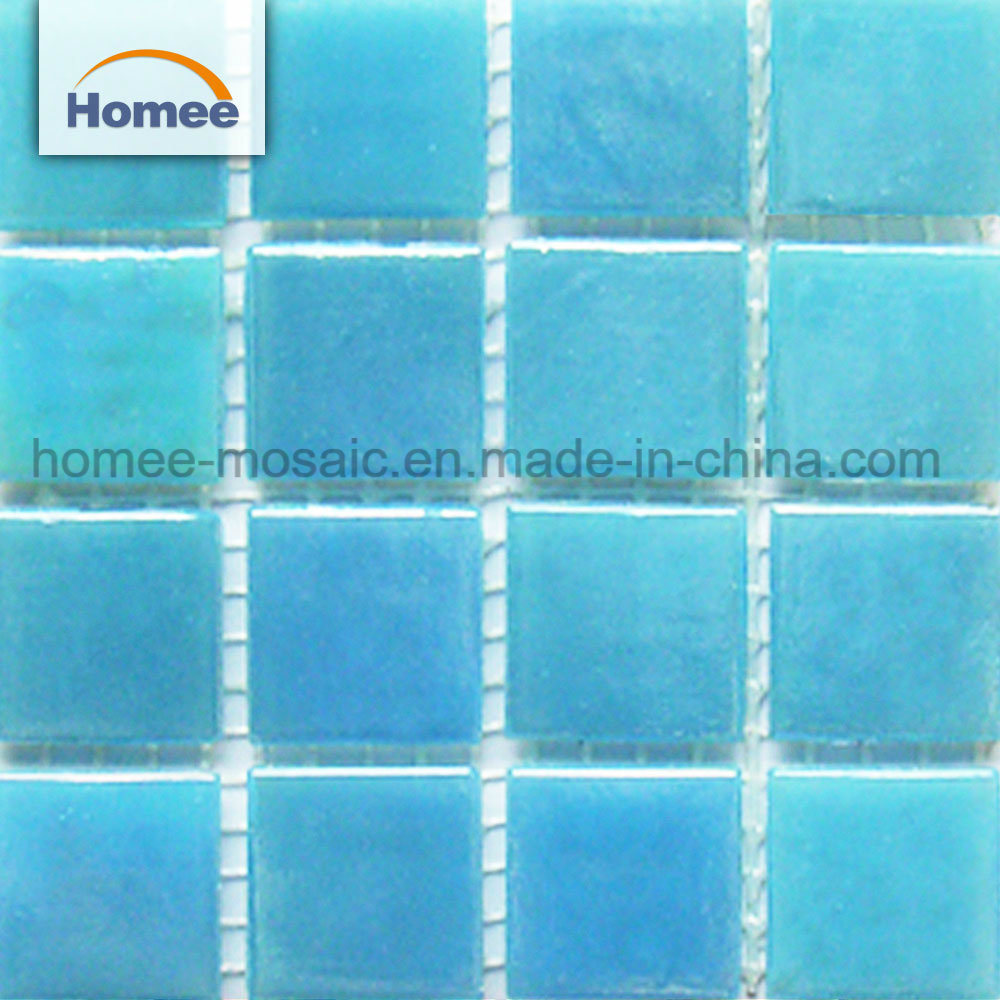 Square Shape 20X20 Glass Mosaic Outdoor Swimming Pool Tiles