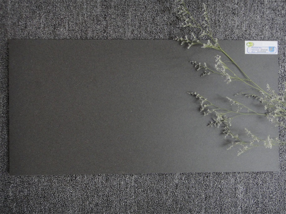 Porcelain Floor Tile Double Loading Good Design Black Color