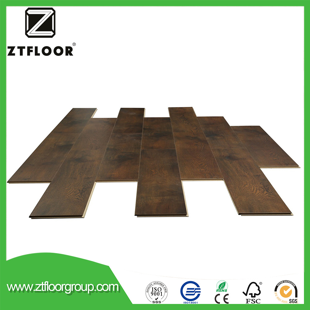 12mm High HDF Wood Laminated Flooring with Waterproof Environment Friendly