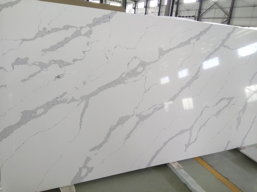 Statuario Marble Vein Quartz Stone Slab