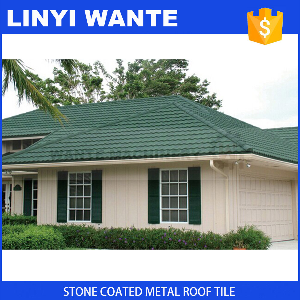 Recyclability Galvanized Stone Coated Metal Roof Tile