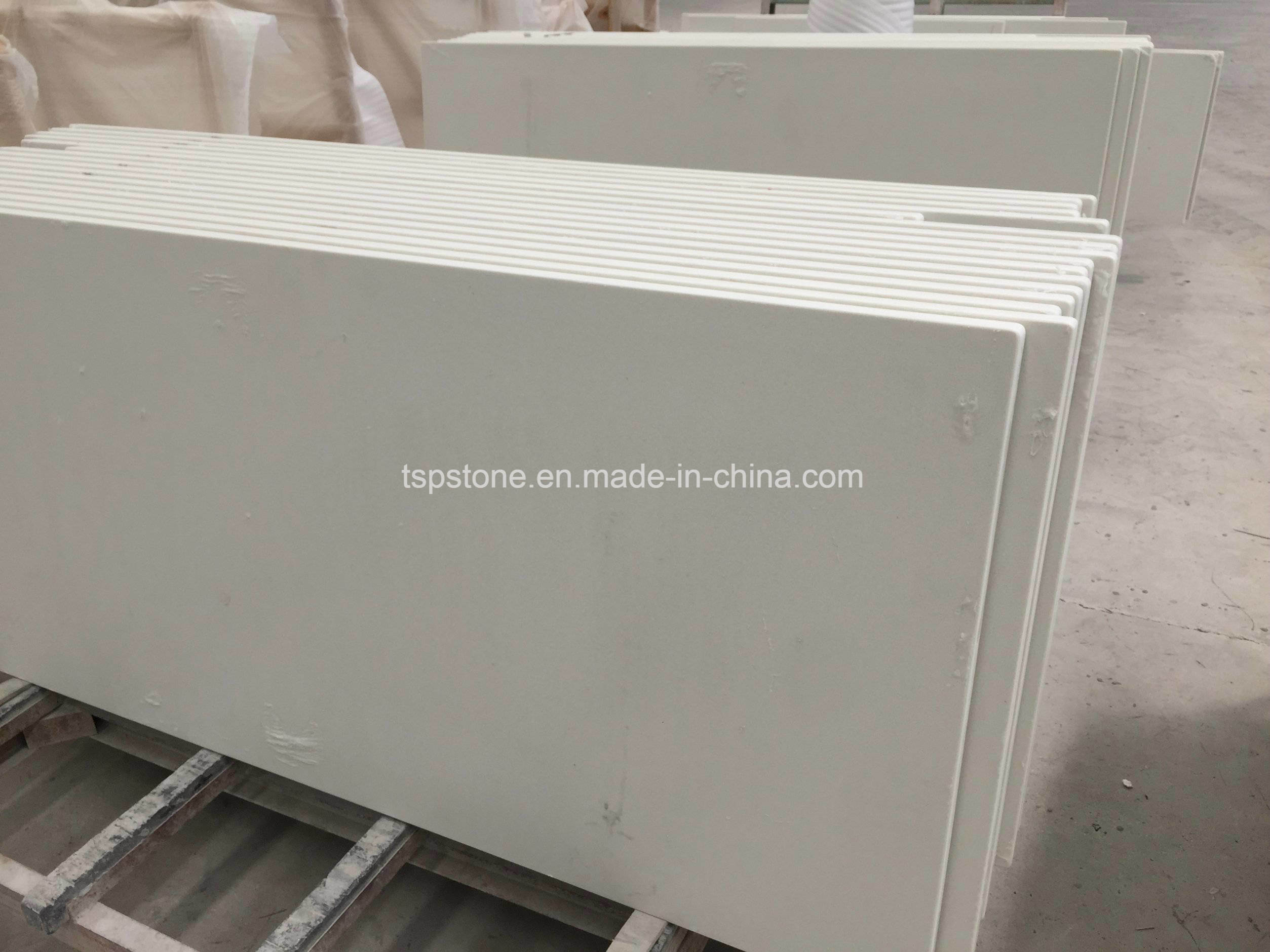 White Quartz Stone Prefab Countertops