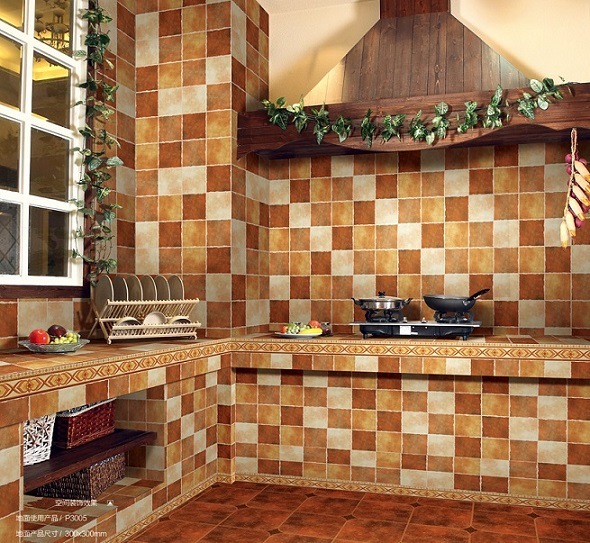 Yellow and Gold Ceramic Tiles Popular in Weastern House Decoraiton