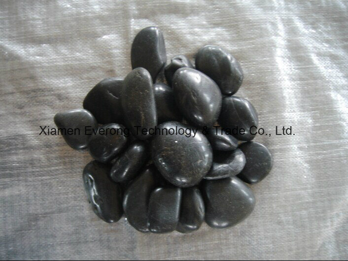 2-3cm Black Beige White River Pebble for Outdoor Garden Decorative