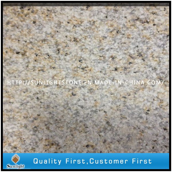 Bushhammered Yellow Shandong Rusty Granite Floor Tiles for Square Flooring