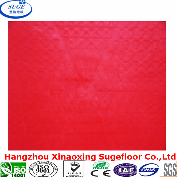 Waterproof Plastic Red Table Tennis Court Floor