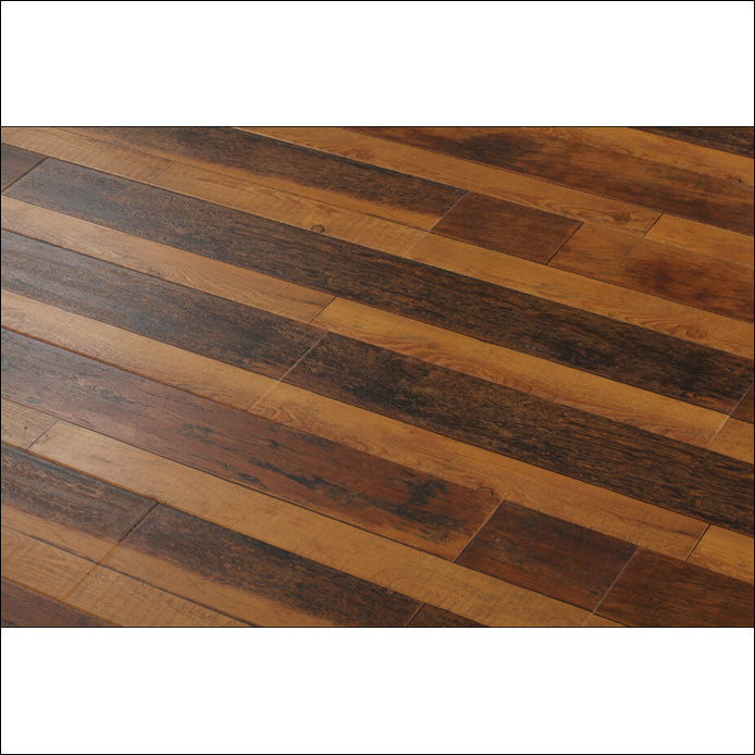 Rustic Style Smoke Color Laminate Flooring