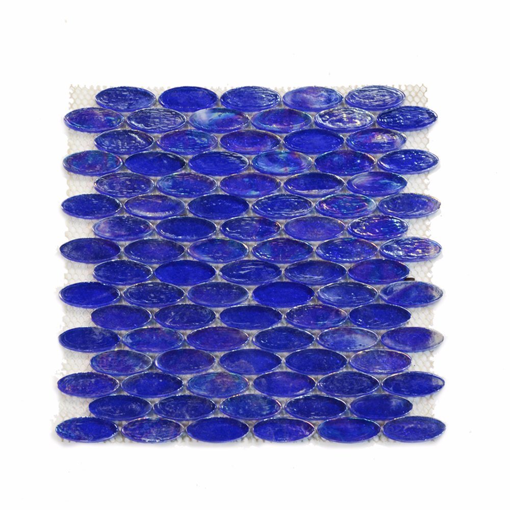 Manufactures New Design Hotel Guest Room decoration Oval Glass Mosaic