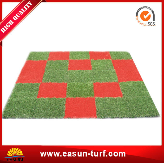 2017 Trending Products Interlocking Fake Grass Tiles