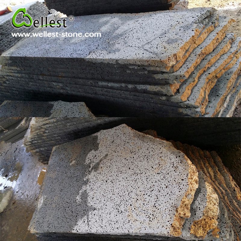 Natural Volcanic Stone Tile Floor Paving Tile Basalt Tile