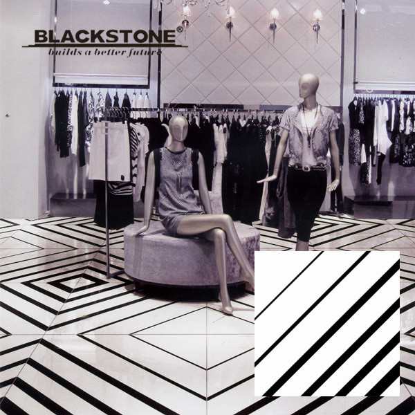 Black and White Series Glazed Polished Porcelain Floor Tile (660009)